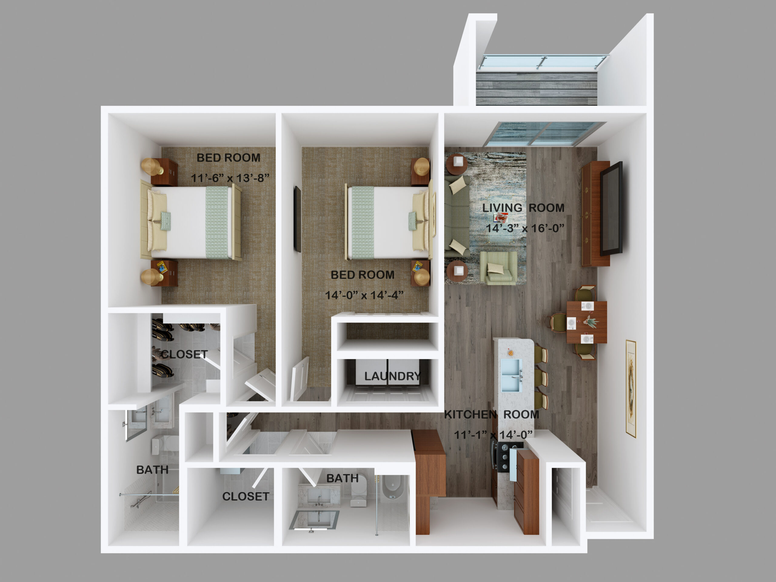 Style 2ABC - 2 Bed