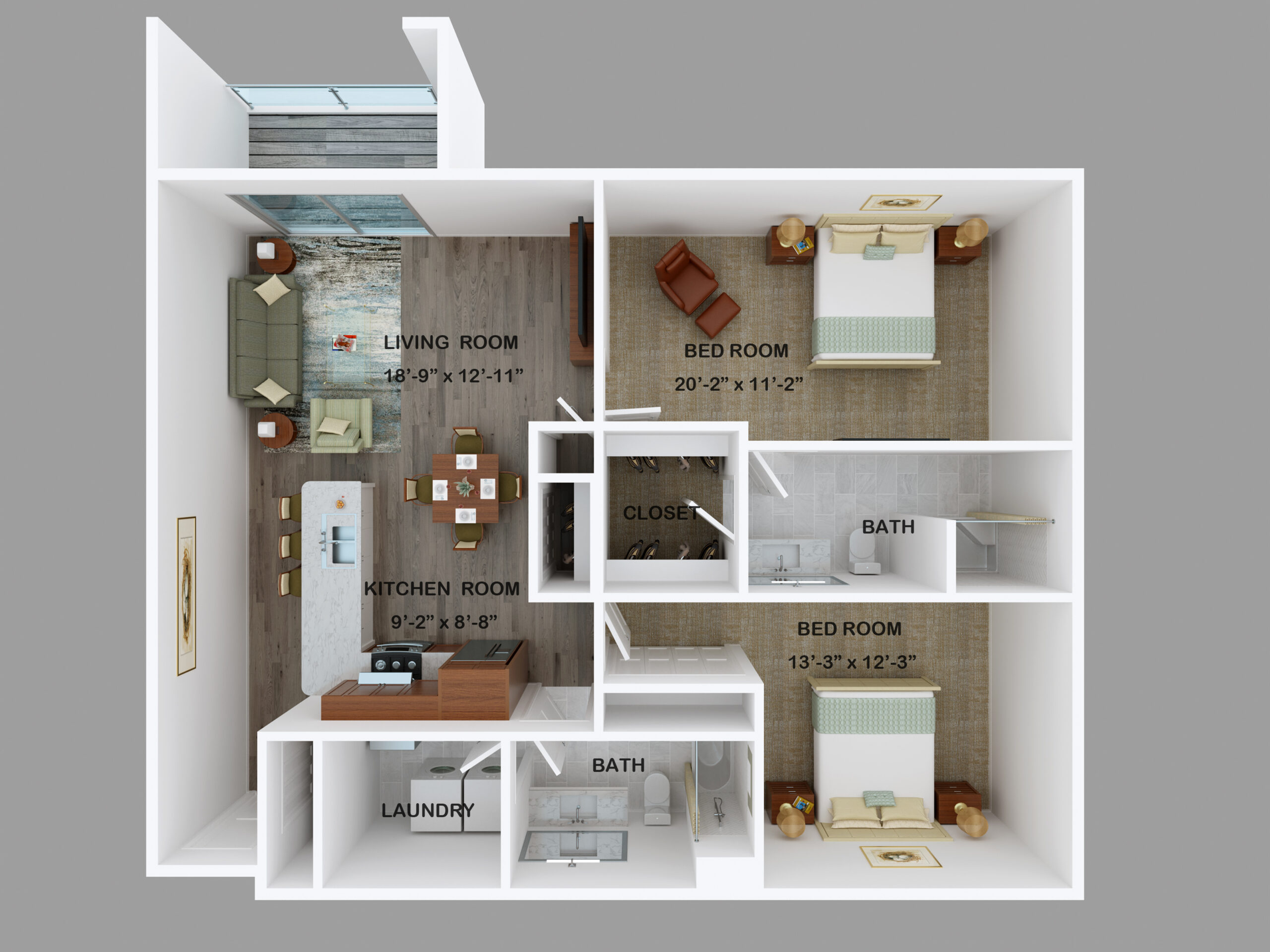 Style G - 2 Bed - Village At Fox River