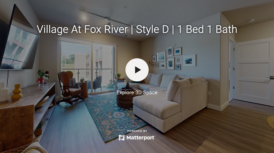 Village At Fox River | 1 Bed 1 Bath | Style D